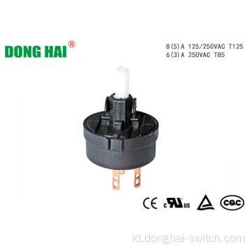 Putaran Rotary Switch Ukuran Kompak Hitam